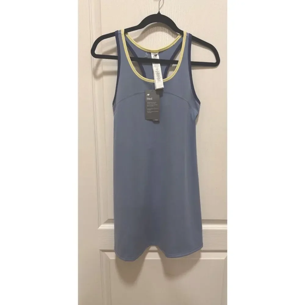 NWT New Balance Women’s Paris Tournament Dress Small Blue Tennis Pickleball